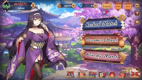 MahjongSoul Main Menu